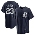 Blackjersey D.Tigers #23 Kirk Gibson Player Navy Game Home Stitched Jerseys