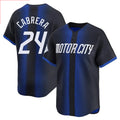 Blackjersey D.Tigers #24 Miguel Cabrera Player Navy City Connect Home Limited Stitched Jerseys