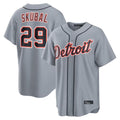 Blackjersey D.Tigers #29 Tarik Skubal Player Gray Home Game Stitched Jerseys