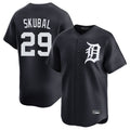 Blackjersey D.Tigers #29 Tarik Skubal Player Navy Home Limited Game Stitched Jerseys