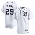 Blackjersey D.Tigers #29 Tarik Skubal Player White Home Limited Stitched Jerseys