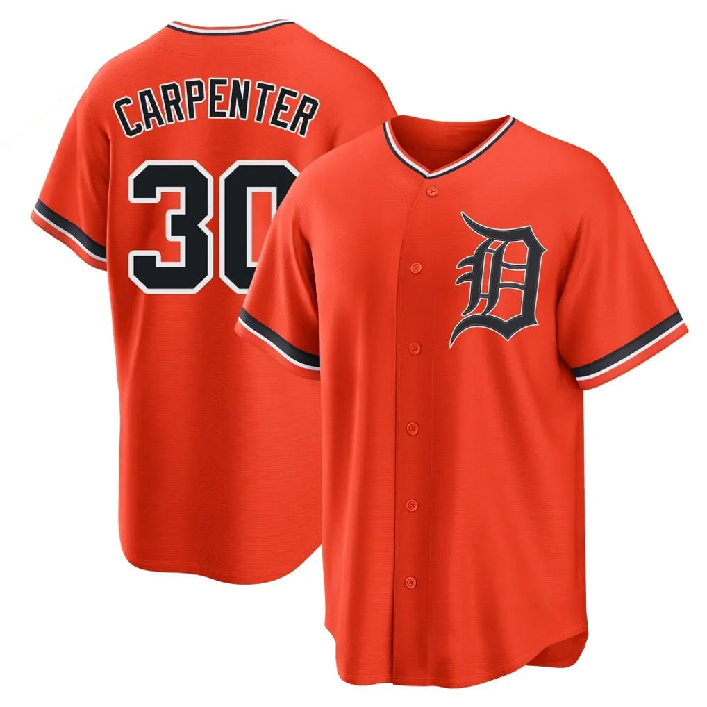 Blackjersey D.Tigers #30 Kerry Carpenter Player Orange Home Game Stitched Jerseys