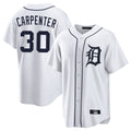 Blackjersey D.Tigers #30 Kerry Carpenter Player White Home Game Stitched Jerseys