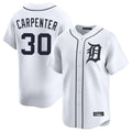 Blackjersey D.Tigers #30 Kerry Carpenter Player White Home Limited Stitched Jerseys