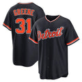 Blackjersey D.Tigers #31 Riley Greene Player Navy Home Game Stitched Jerseys
