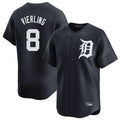 Blackjersey D.Tigers #8 Matt Vierling Player Navy Home Limited Game Stitched Jerseys