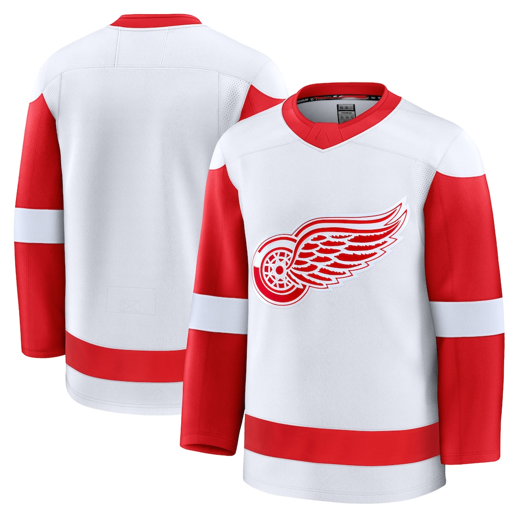 Blackjersey DR.Wings White Away Premium Jerseys