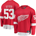 Blackjersey DR.Wings #53 Moritz Seider Red Home Breakaway Player Jerseys