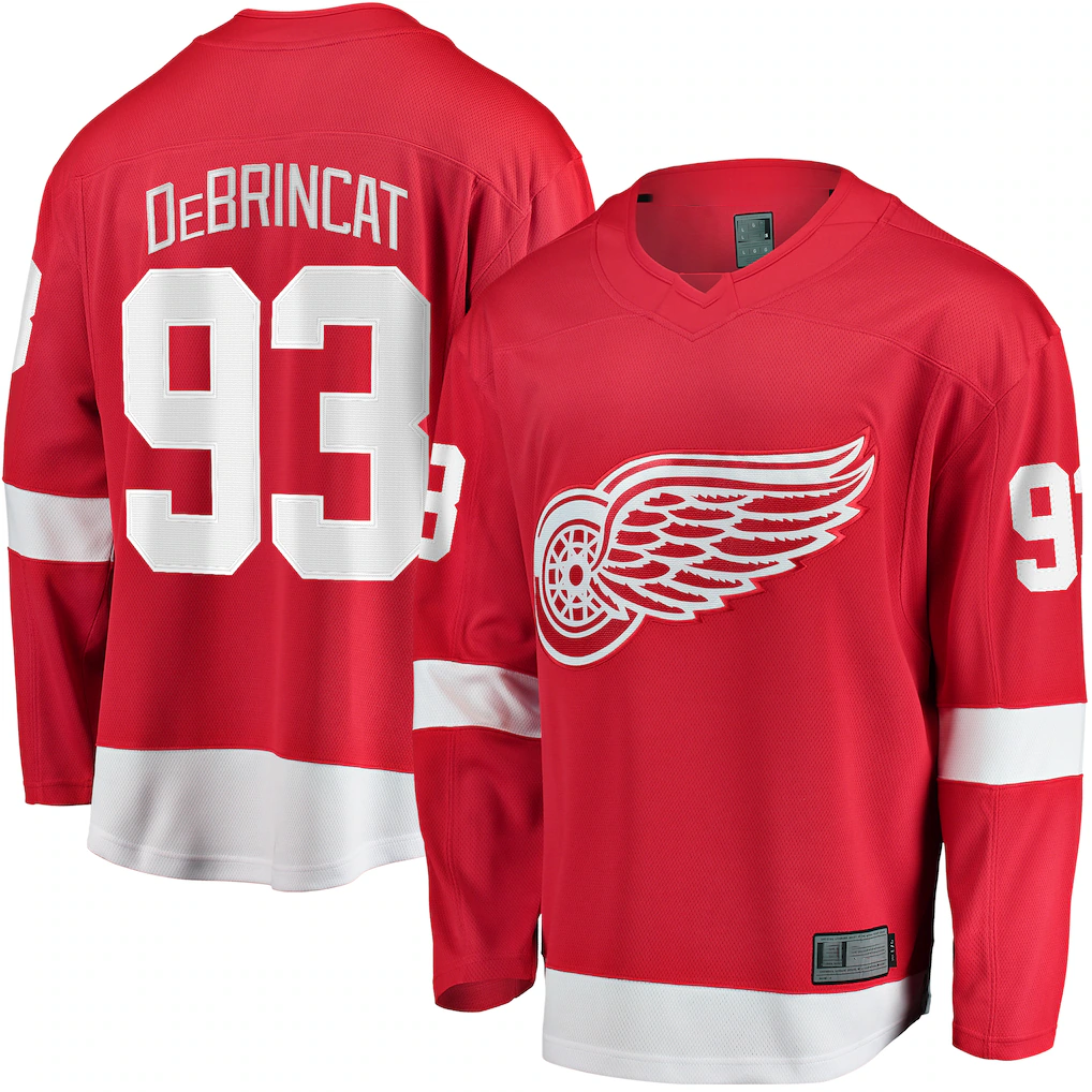 Blackjersey DR.Wings #93 Alex DeBrincat Red Home Breakaway Jerseys