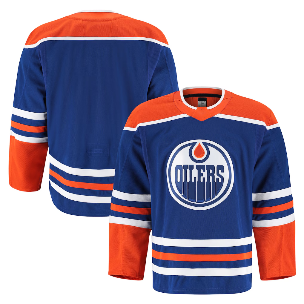 Blackjersey E.Oilers Royal Home Authentic Pro Jerseys