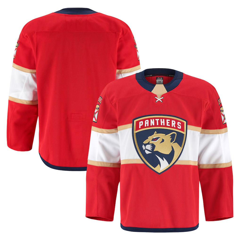 Blackjersey F.Panthers Red Home Authentic Pro Jerseys