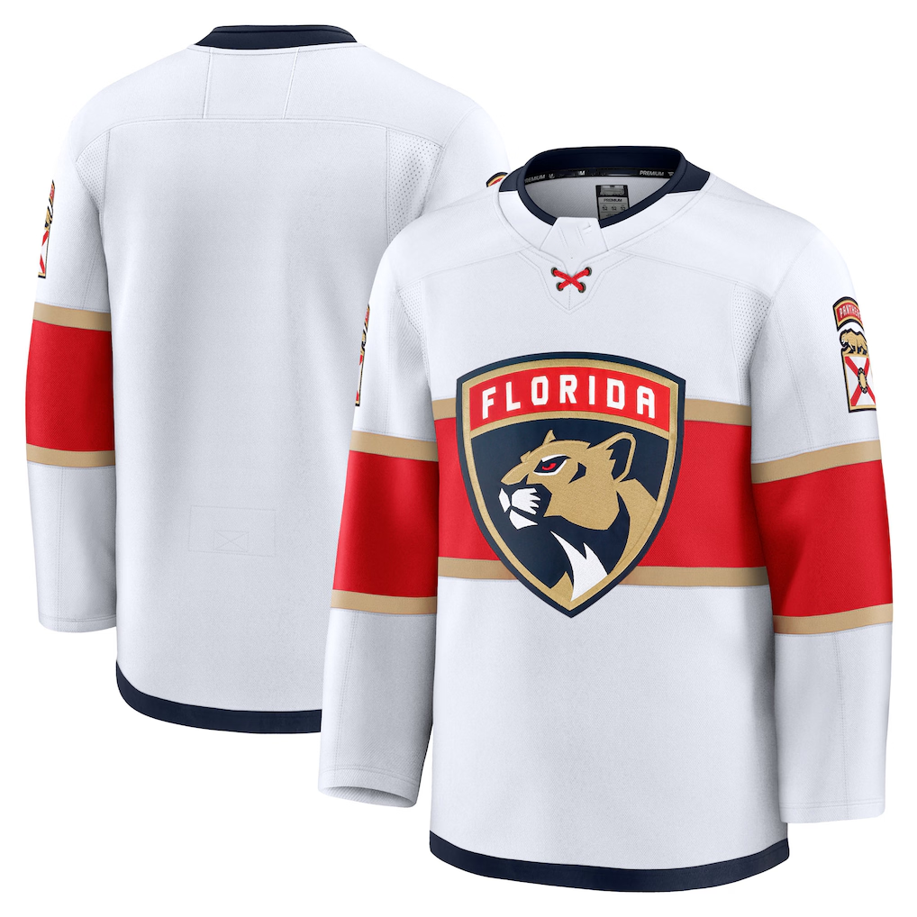 Blackjersey F.Panthers White Away Premium Jerseys