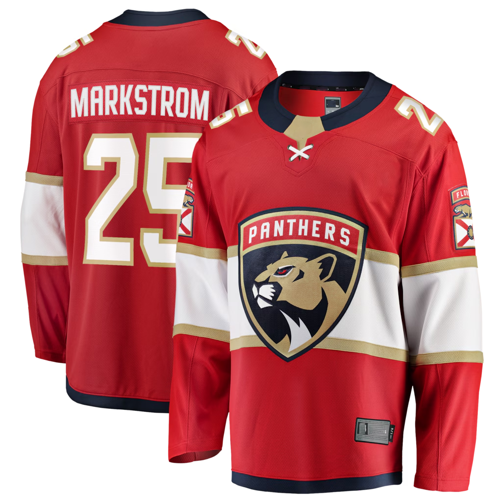 Blackjersey F.Panthers #29 Jacob Markstrom Red Home Breakaway Jerseys