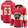 Blackjersey F.Panthers #63 Brad Marchand Red Home Breakaway Jerseys