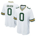 Blackjersey GB.Packers #0 Matthew Golden Player White Home Game Stitched Jerseys