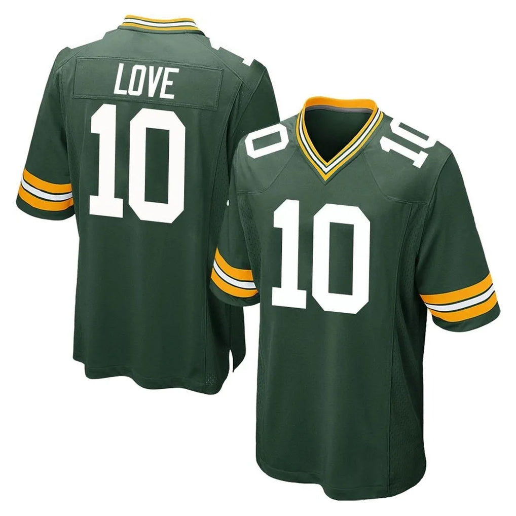 Blackjersey GB.Packers #10 Jordan Love Player Green Home Game Stitched Jerseys
