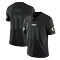 Blackjersey GB.Packers #11 Jayden Reed Player Black Impact Limited Home Game Stitched Jerseys