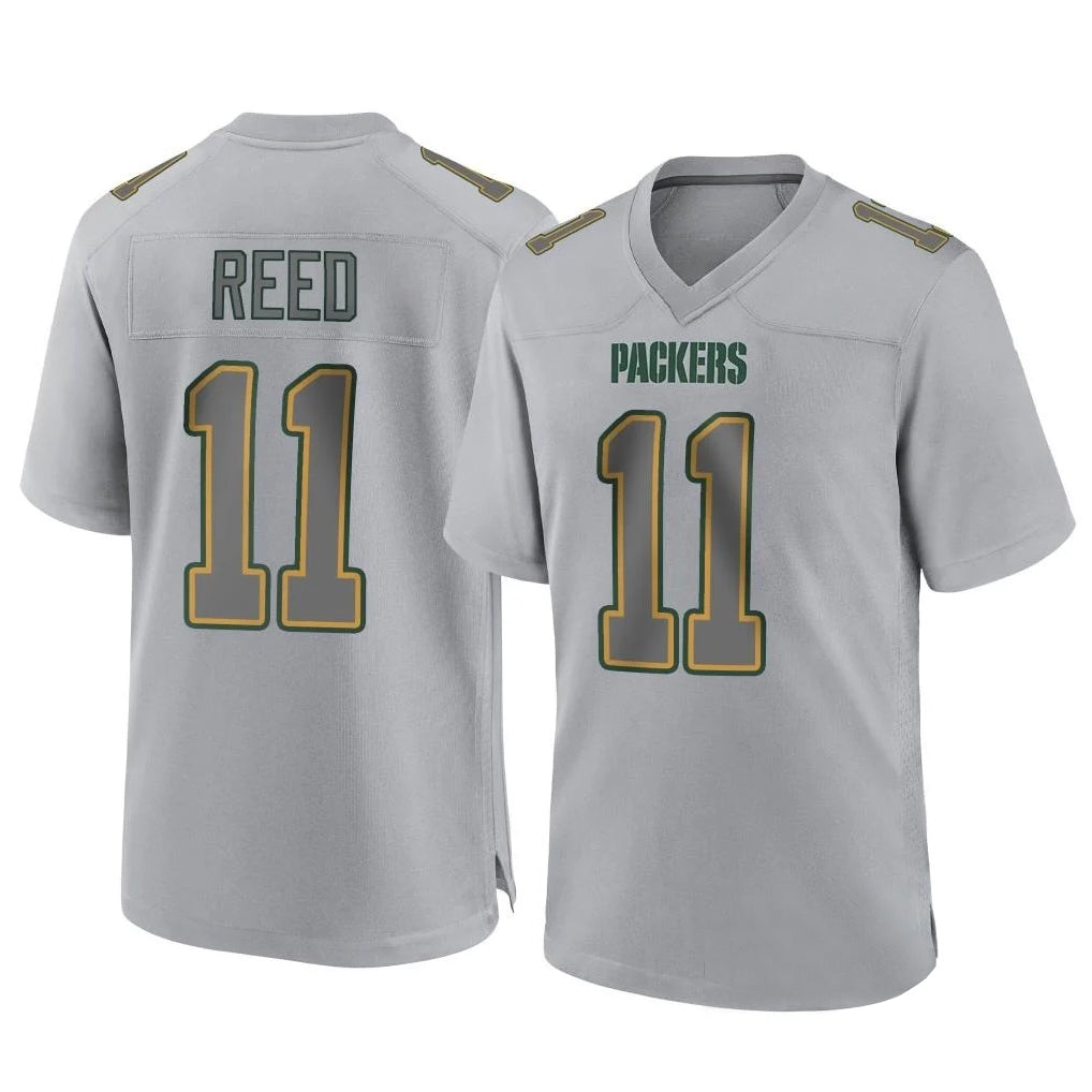Blackjersey GB.Packers #11 Jayden Reed Player Gray Atmosphere Fashion Home Game Stitched Jerseys