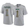 Blackjersey GB.Packers #1 Micah Parsons Player Gray Atmosphere Fashion Home Game Stitched Jerseys