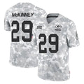 Blackjersey GB.Packers #29 Xavier McKinney Player Arctic Camo Salute To Service Limited Stitched Jerseys