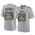Blackjersey GB.Packers #29 Xavier McKinney Player Gray Atmosphere Fashion Home Game Stitched Jerseys
