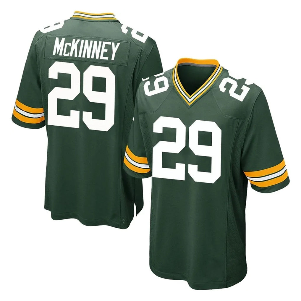 Blackjersey GB.Packers #29 Xavier McKinney Player Green Home Game Stitched Jerseys