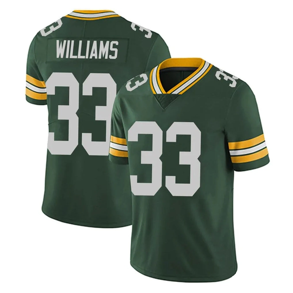 Blackjersey GB.Packers #33 Evan Williams Player Green Vapor Untouchable Limited Home Game Stitched Jerseys