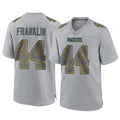 Blackjersey GB.Packers #44 Zaire Franklin Player Gray Atmosphere Fashion Home Game Stitched Jerseys
