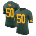 Blackjersey GB.Packers #50 Zach Tom Player Green Alternate Vapor Home Game Stitched Jerseys