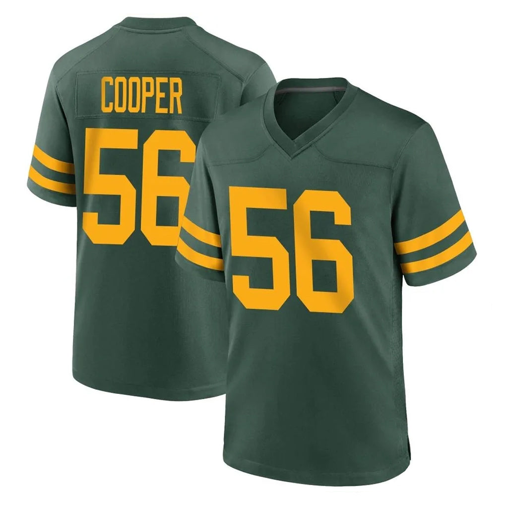 Blackjersey GB.Packers #56 Edgerrin Cooper Player Green Alternate Home Game Stitched Jerseys