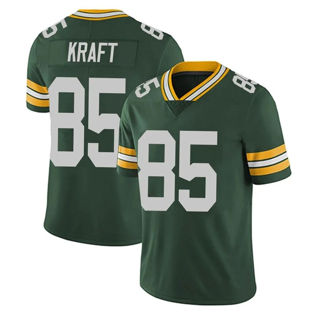 Blackjersey GB.Packers #85 Tucker Kraft Player Green Vapor Untouchable Limited Home Game Stitched Jerseys