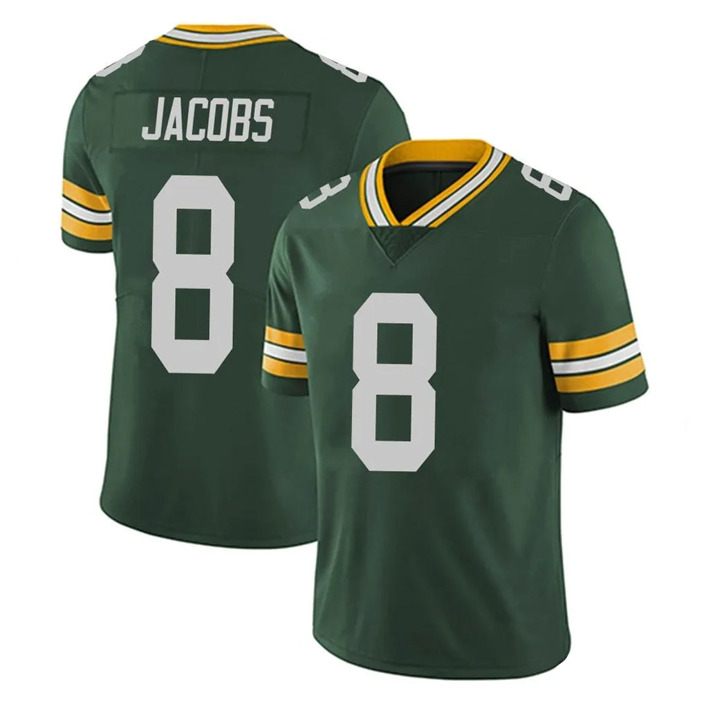 Blackjersey GB.Packers #8 Josh Jacobs Player Green Vapor Untouchable Limited Home Game Stitched Jerseys