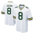 Blackjersey GB.Packers #8 Josh Jacobs Player White Home Game Stitched Jerseys