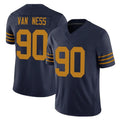 Blackjersey GB.Packers #90 Lukas Van Ness Player Navy The 1923 Classic Vapor F.U.S.E. Home Game Stitched Jerseys