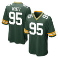Blackjersey GB.Packers #95 Devonte Wyatt Player Green Home Game Stitched Jerseys