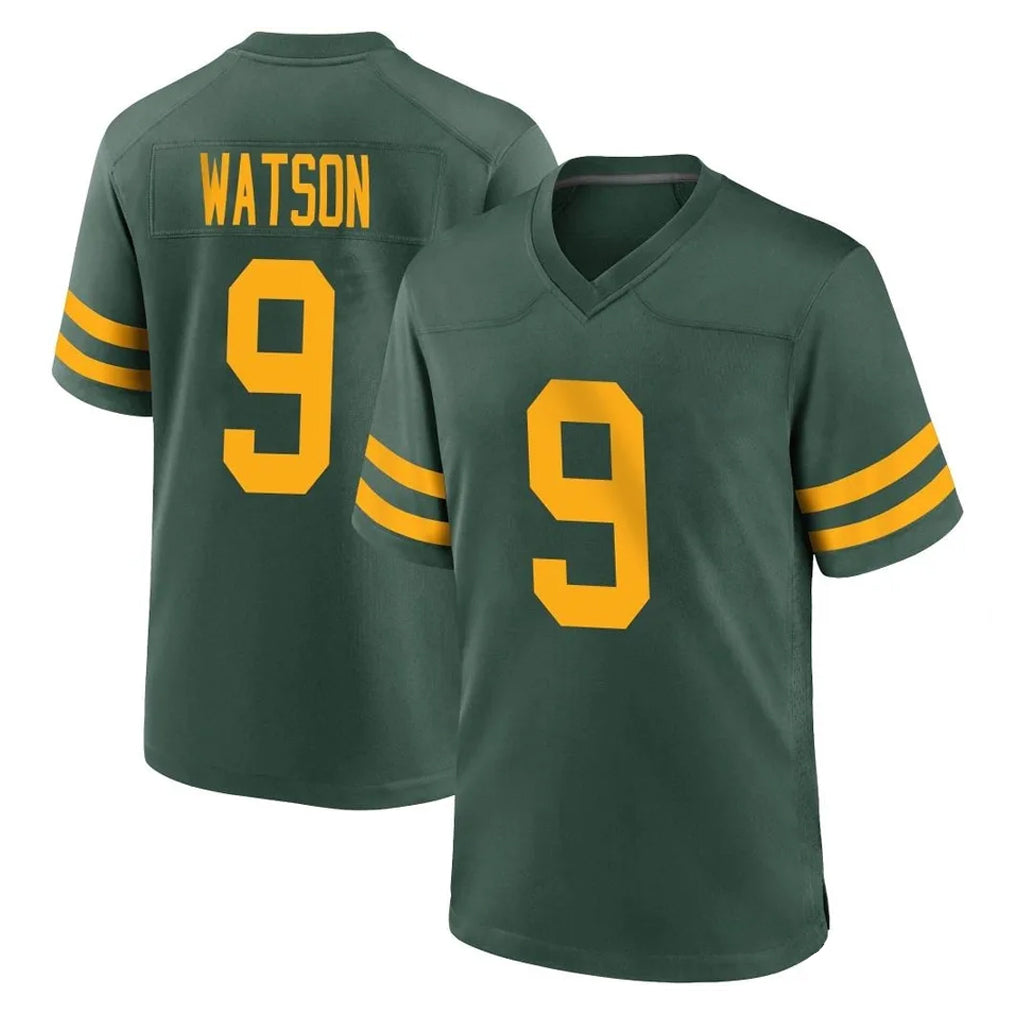 Blackjersey GB.Packers #9 Christian Watson Player Green Alternate Home Game Stitched Jerseys