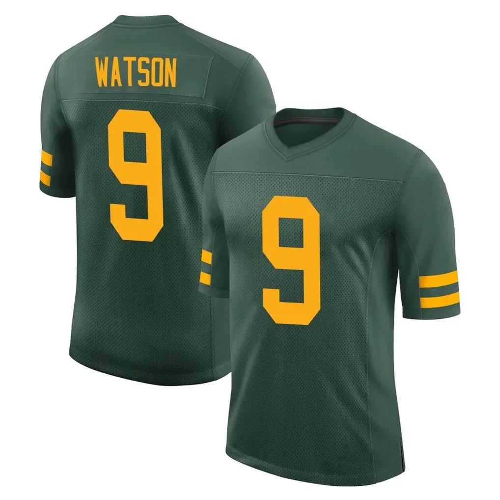 Blackjersey GB.Packers #9 Christian Watson Player Green Alternate Vapor Home Game Stitched Jerseys
