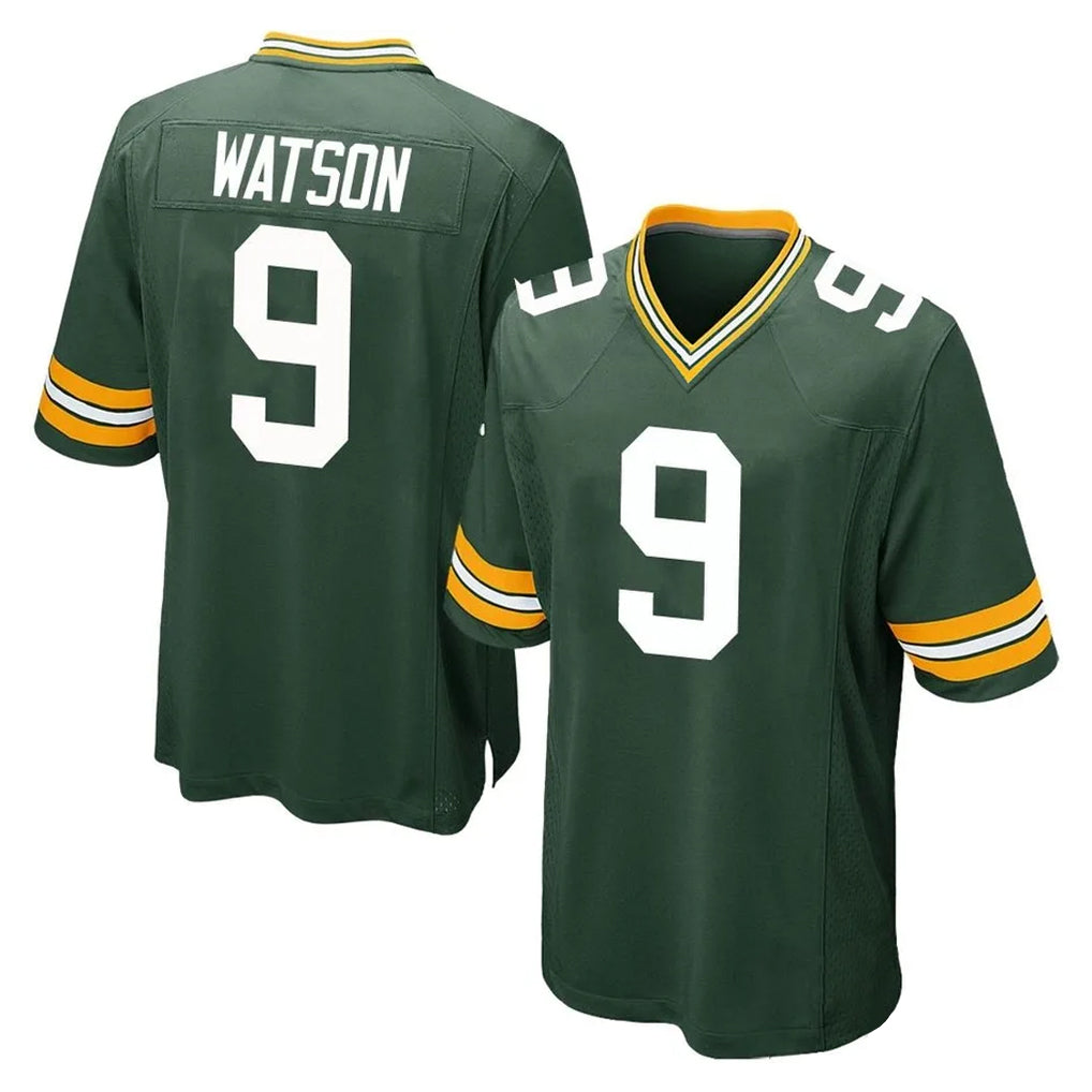 Blackjersey GB.Packers #9 Christian Watson Player Green Home Game Stitched Jerseys