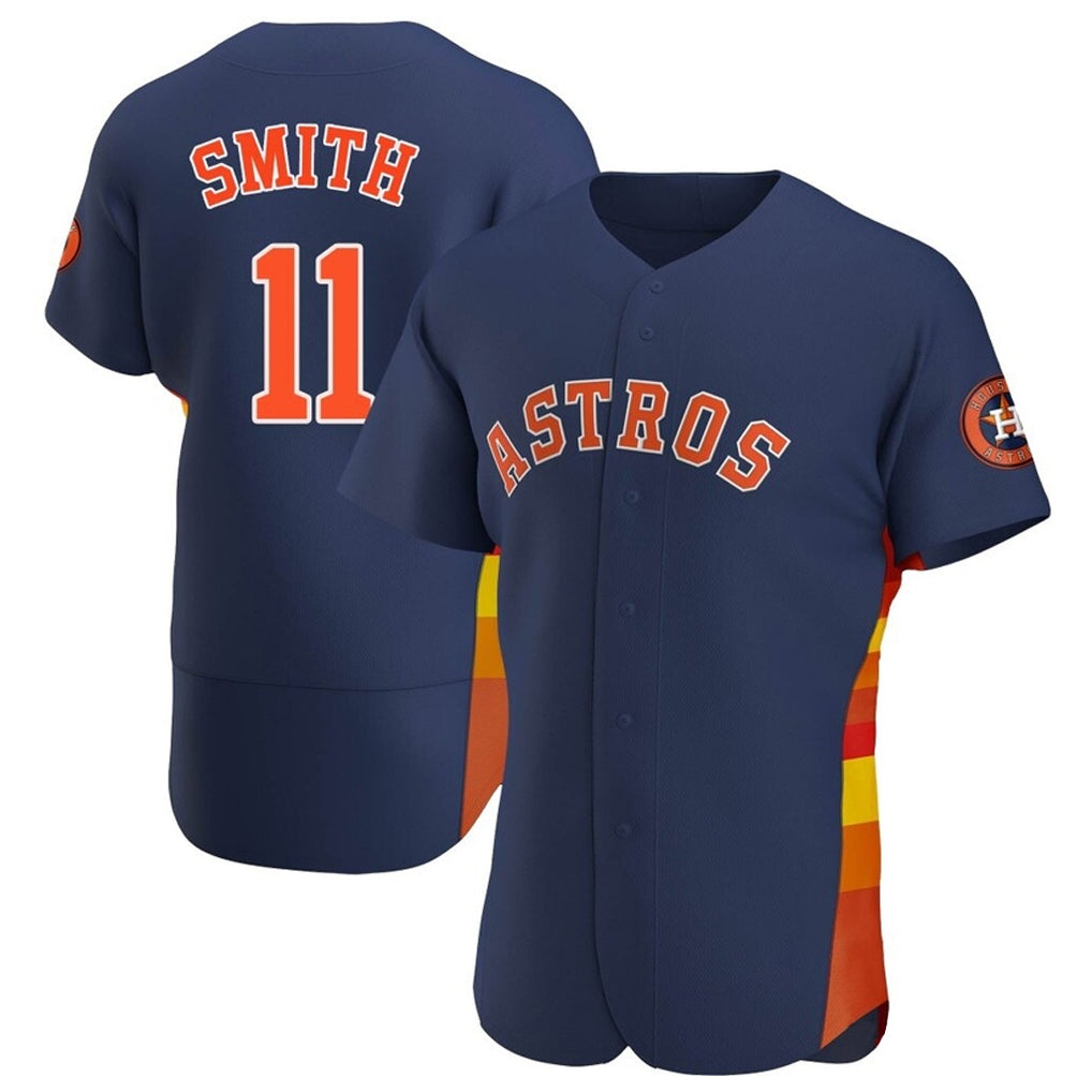 Blackjersey H.Astros #11 Cam Smith Player Navy Home Limited Elite Stitched Jerseys