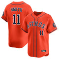 Blackjersey H.Astros #11 Cam Smith Player Orange Home Limited Stitched Jerseys