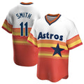 Blackjersey H.Astros #11 Cam Smith Player Rainbow Cooperstown Collection T-shirt Stitched Jerseys