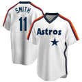 Blackjersey H.Astros #11 Cam Smith Player White Cooperstown Collection T-shirt Stitched Jerseys