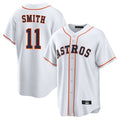 Blackjersey H.Astros #11 Cam Smith Player White Home Game Stitched Jerseys