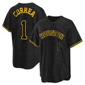 Blackjersey H.Astros #1 Carlos Correa Player Snake Skin City Home Game Stitched Jerseys