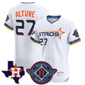 Blackjersey H.Astros #27 Jose Altuve Player White City Connect Texas Patch Vapor Premier Limited Elite Home Stitched Jerseys