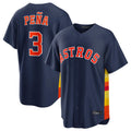 Blackjersey H.Astros #3 Jeremy Pe?a Player Navy Home Game Stitched Jerseys