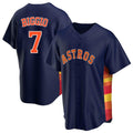 Blackjersey H.Astros #7 Craig Biggio Player Navy Home Game Stitched Jerseys