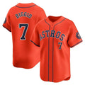 Blackjersey H.Astros #7 Craig Biggio Player Orange Home Limited Stitched Jerseys