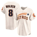 Blackjersey H.Astros #8 Christian Walker Player Cream Throwback Cooperstown Collection Limited Stitched Jerseys
