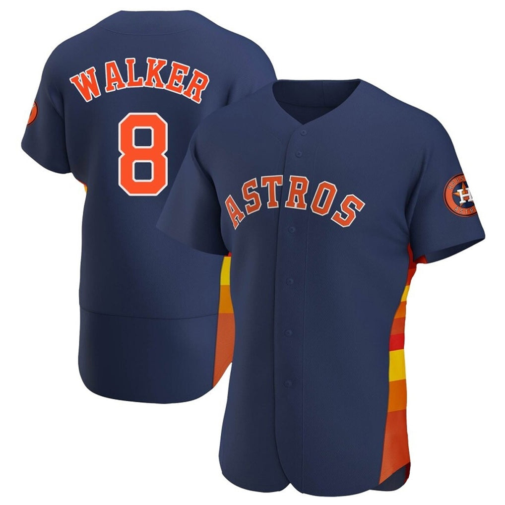 Blackjersey H.Astros #8 Christian Walker Player Navy Home Limited Elite Stitched Jerseys